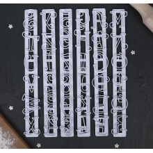 Набор печатей для мастики "Буквы и Цифры"						